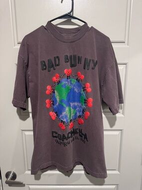 RARE Bad Bunny Coachella Graphic Tee Large